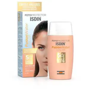 Isdin Fusion Water Color Bronze Crème Solaire Visage Teintée SPF50 50ml pas cher