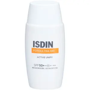 ISDIN FotoUltra Active Unify Crème Solaire Visage Dépigmentante SPF50+ 50ml pas cher