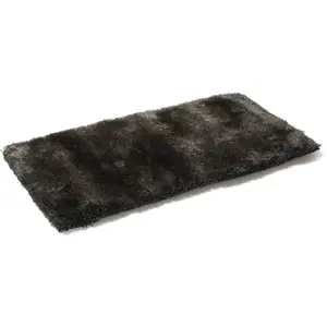 MOYCOR Tapis bicolore marron et bleu, 170x240 cm pas cher
