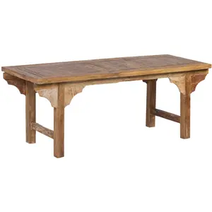 MOYCOR Table basse en teck naturel L 130 cm pas cher