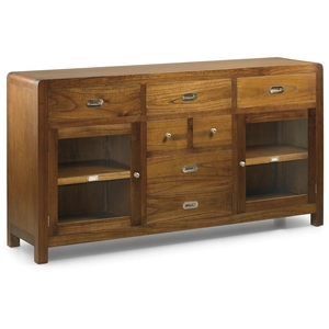 MOYCOR Buffet en bois marron L 160 cm