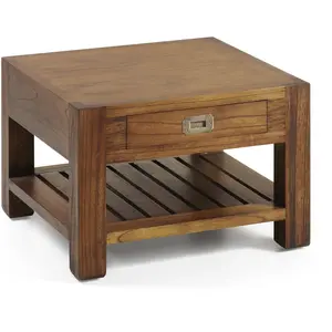 MOYCOR Table basse en bois marron L 60 cm pas cher
