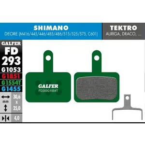 Comparateur de prix : Plaquette de frein Galfer Pro Shimano Deore (B03S) 30,6 mm