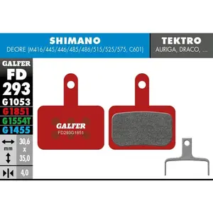 Comparateur de prix : Galfer Plaquettes De Frein à Disque Advanced Advance Shimano Deore