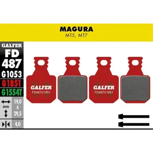 Comparateur de prix : Paire de plaquettes galfer semi metallique magura mt5 mt7 advanced