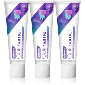 Comparateur de prix : Elmex Opti-namel Seal & Strengthen dentifrice qui protège l'émail dentaire 3x75 ml