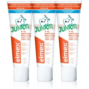 Elmex Junior 6-12 Years dentifrice pour enfants 3x75 ml pas cher