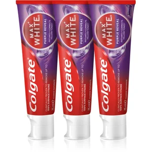Colgate Max White Purple Reveal dentifrice rafraîchissant 3x75 mlVendu parnotino