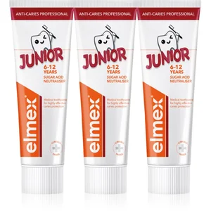 Elmex Anti-Caries Professional Junior dentifrice pour enfant 3x75 ml