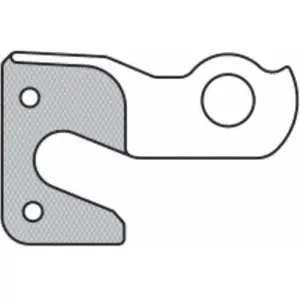 Union patte de dérailleur GH-256 Orbea 52 argent pas cher