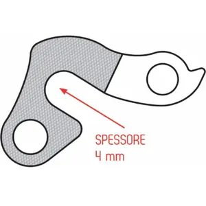 Union Patte de dérailleur GH-013 Argent pas cher