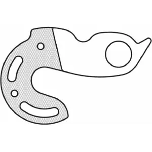 Patte de dérailleur GH-125 pour vélo UNION avec set de vis inclus pas cher