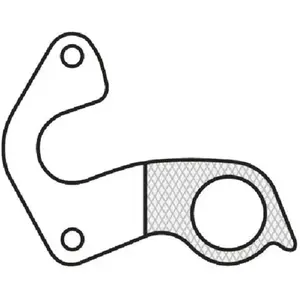 Marwi Patte de dérailleur GH-150 pour vélo UNION - Set de vis inclus
