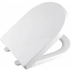 Aqualine - Dona - Abattant de toilette Soft Close, blanc FD121 pas cher