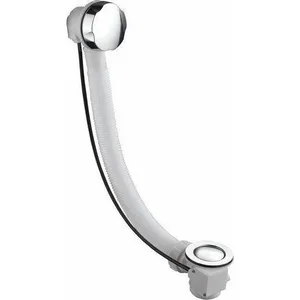 Accessoires - Vidage baignoire et trop-plein 600 mm, chrome TY1002 - Aqualine pas cher