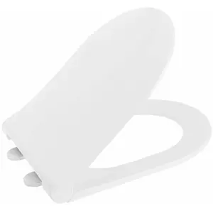 Sapho - Slim - Abattant de toilette Soft Close, blanc/chrome 100787 pas cher