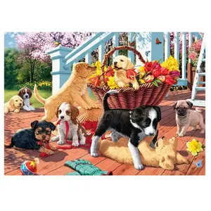 Puzzle 1000 pièces Les Chiots - DINO - Niveau moyen - Thème Animaux