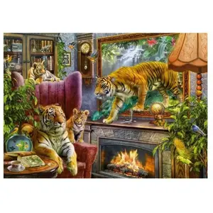 Dino Puzzle 1000 pièces : Tigres pas cher