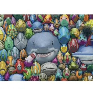 Dino Puzzle 1000 pièces : Poissons Colorés pas cher