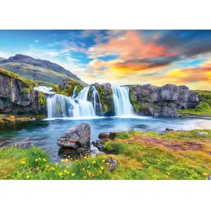 Dino Puzzle 500 pièces : Cascade de glace pas cher