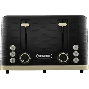 Grille-pain - Sencor - Sts 7551bk - 1600 W - 4 Fentes - Noir / Or SENCOR pas cher