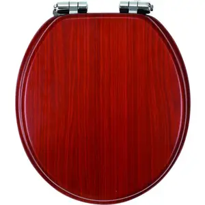 NOVASERVIS siège de toilette bois LYRA. WALNUT, tombant lentement pas cher