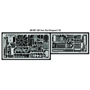 Accessoire Eduard Nakajima C6N1 Saiun/Myrt (pour maquettes Hasegawa)  1/48 EDUA48439  - Kit de superdétail pour avions Vendu paramazon