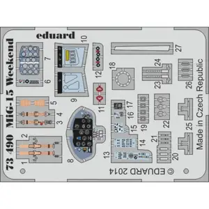 Accessoire Mikoyan MiG-15 Week-end (conçu pour être utilisé avec les kits Eduard) 1/72ED73490  - Kit de superdétail pour avions Vendu paramazon