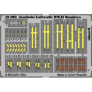Sicherheitsgurte Luftwaffe Ww.ii Bombers - 1:48e - Eduard Accessories