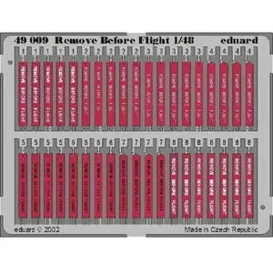 Comparateur de prix : Remove Before Flight - 1:48e - Eduard Accessories