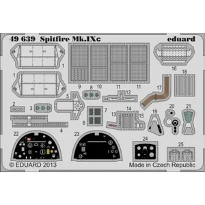 Accessoire Supermarine Spitfire Mk.IXc (designed to be used with Eduard kits) (Eduard March 2013 Reduced the price from £ 16.70 to £ 10.99)  1/48 EDUA
