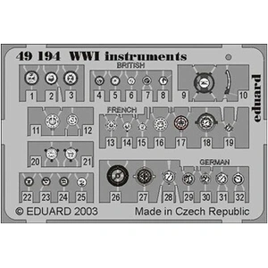 Comparateur de prix : Ww I Instruments - 1:48e - Eduard Accessories