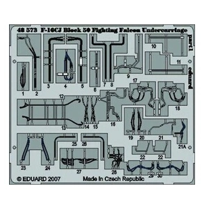 F-16cj Block 50 Fighting Falcon Undercarriage Für Tamiya Bausatz- 1:48...