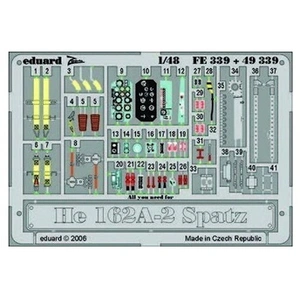 Comparateur de prix : He 162a-2 Spatz Für Tamiya Bausatz- 1:48e - Eduard Accessories