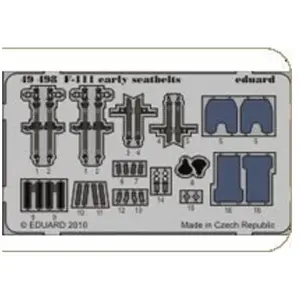 Accessoire Eduard ceintures de General Dynamics F-111 primitif (pour les maquettes Hobby Boss)  1/48 EDUA49498  - Kit de superdétail pour avions Vendu paramazon