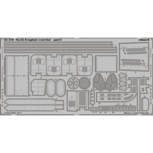 Accessoire Eduard Sukhoi Su-25 Frogfoot extérieur (conçus pour être utilisés avec des kits Trumpeter) 1/32ED32278 - Kit de superdétail pour avions Vendu paramazon