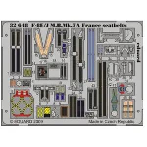 Accessoire Eduard Vought F-8E/J Crusader ceintures de Martin Baker Mk.7A français (pour maquettes Trumpeter) 1/32ED32648  - Kit de superdétail pour avVendu paramazon