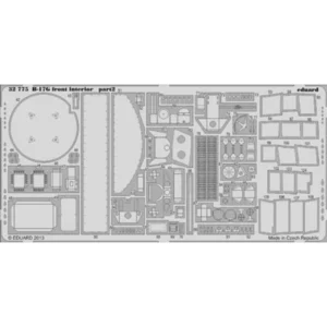 Accessoire Eduard Boeing B-17G Flying Fortress front interior (self adhesive) (designed to be used with Hong Kong Models kits) 1/32ED32775  - Kit de sVendu paramazon