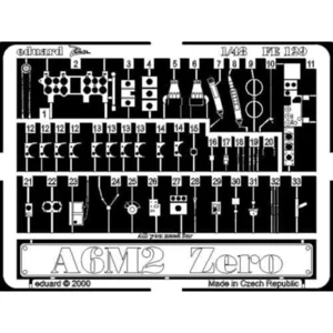 Accessoire Eduard Mitsubishi A6M2 Zero (pour maquettes Hasegawa) Ce coffret Zoom est une version simplifiée des jeux standard et inclut seulement   1/