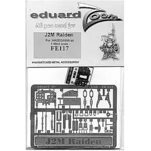 MAQUETTE J 2 M RAIDEN HASEGAWA 1/48 EDUARD FE117Vendu pardarty
