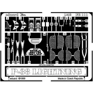 Comparateur de prix : MAQUETTE P 38 LIGHTNING ACADEMY 1/48 EDUARD FE111