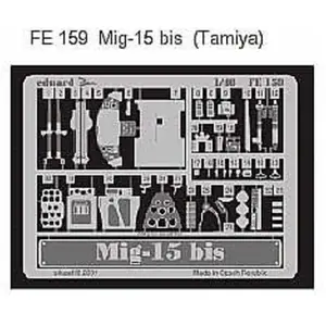 Comparateur de prix : MAQUETTE MIG 15 BIS TAMIYA 1/48 EDUARD FE159