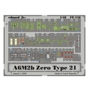 MAQUETTE A6M2B ZERO TYPE 21 HASEGAW/48 EDUARD FE358