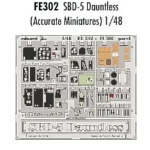 Comparateur de prix : MAQUETTE SBD-5 DAUNTLESS ACCURATE 1/48 EDUARD FE302
