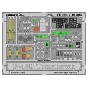 MAQUETTE P 40B TOMAHAWK TRUMPETER1/48 EDUARD FE305 pas cher