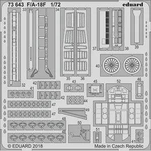 Comparateur de prix : F/a-18f For Academy - 1:72e - Eduard Accessories