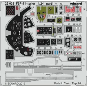 F6f-5 Interior For Airfix - 1:24e - Eduard Accessories pas cher
