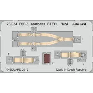 Comparateur de prix : F6f-5 Seatbelts Steel For Airfix - 1:24e - Eduard Accessories