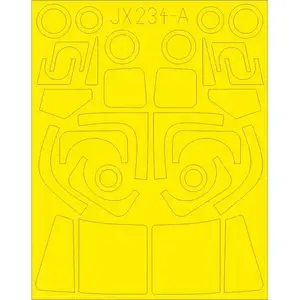 Accessoire Eduard Westland Lynx Mk.8 TFace (conçu pour être utilisé avec les kits Revell) 1/32EDJX234  - Masques de verrières maquettes avions Vendu paramazon