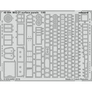 Mig-21 Surface Panels For Eduard - 1:48e - Eduard Accessories